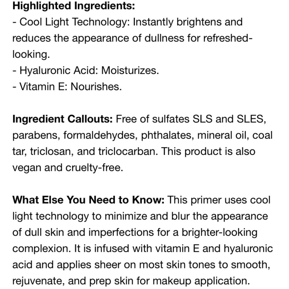 BECCA First Light Priming Filter Face Primer - Picture 10 of 12